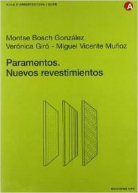 Paramentos. Nuevos revestimientos, de Bosch González, Montse | portada del libro