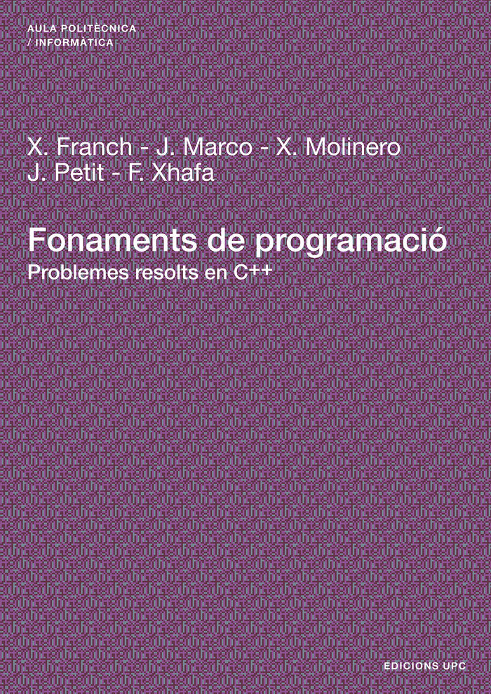 Fonaments de programació, de Franch Gutierrez | portada del libro