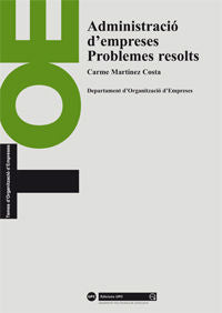 Administració d'empreses. Problemes resolts, de Martínez Costa | portada del libro