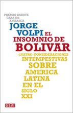 El insomnio de Bolívar, de Jorge Volpi | portada del libro