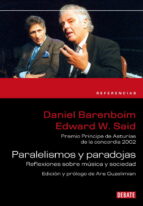 Paralelismos y paradojas, de Edward W. Said | portada del libro