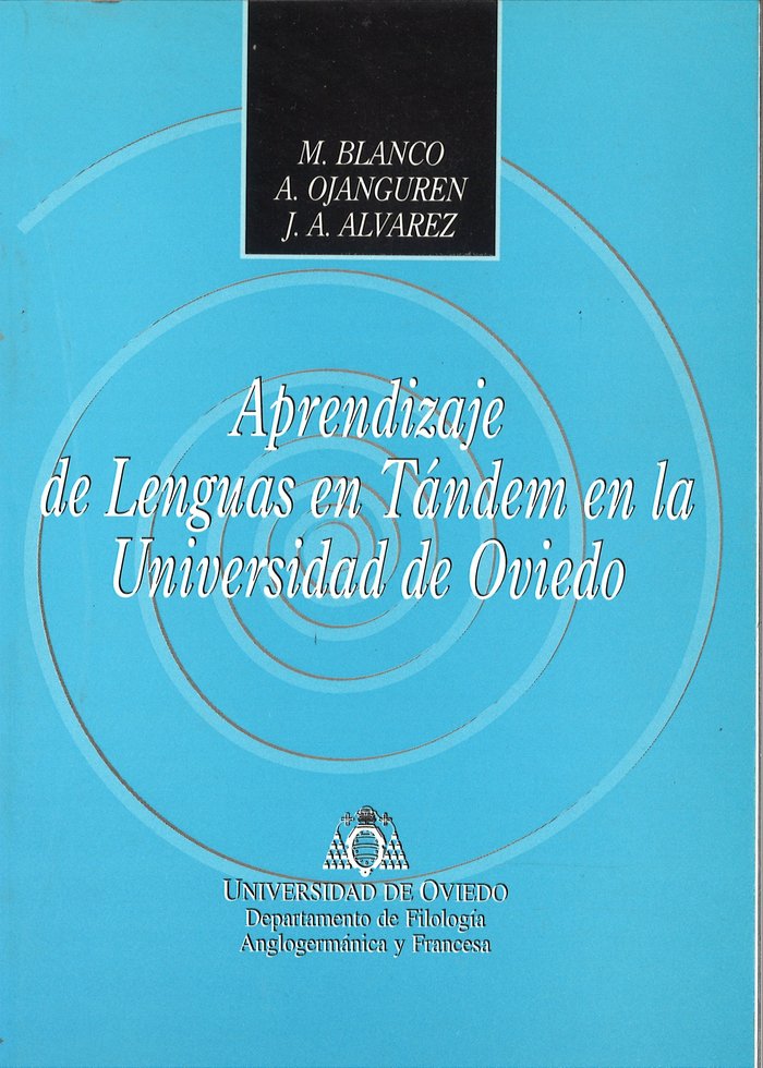 Aprendizaje de lenguas en tándem en la Universidad de Oviedo, de Blanco Hölscher | portada del libro