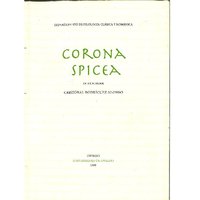 Corona Spicea, de Varios autores | portada del libro