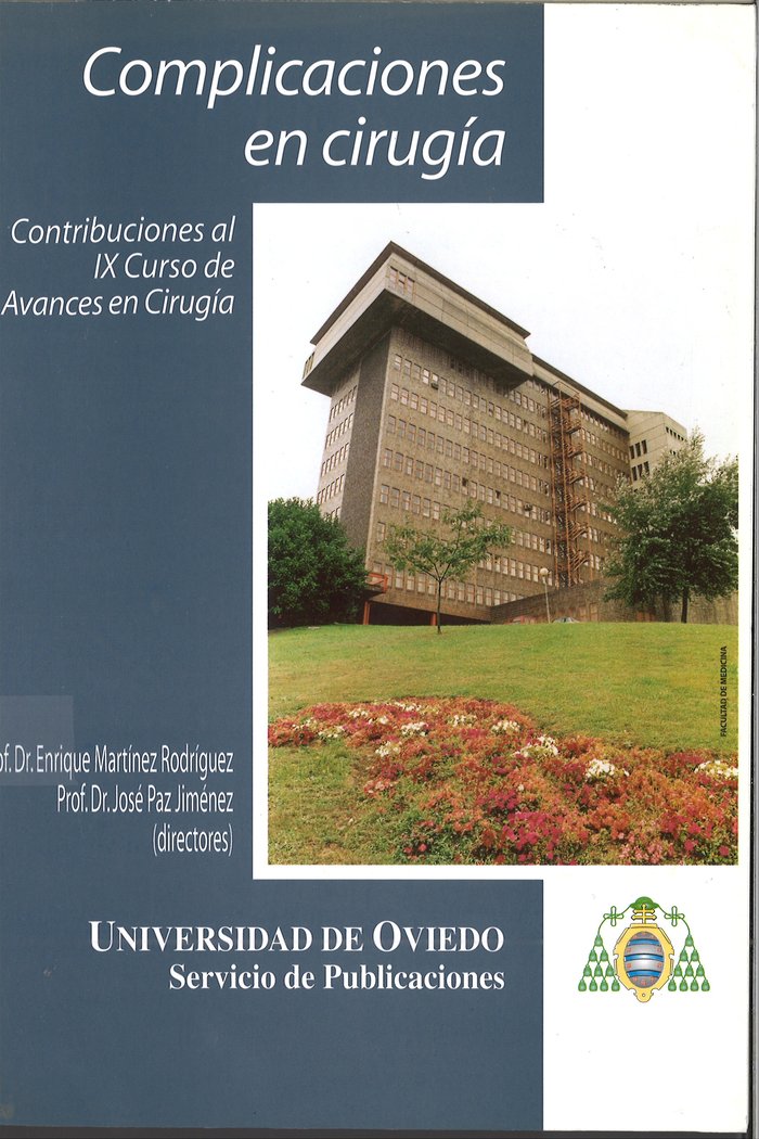 Complicaciones en cirugía, de Martínez Rodríguez | portada del libro