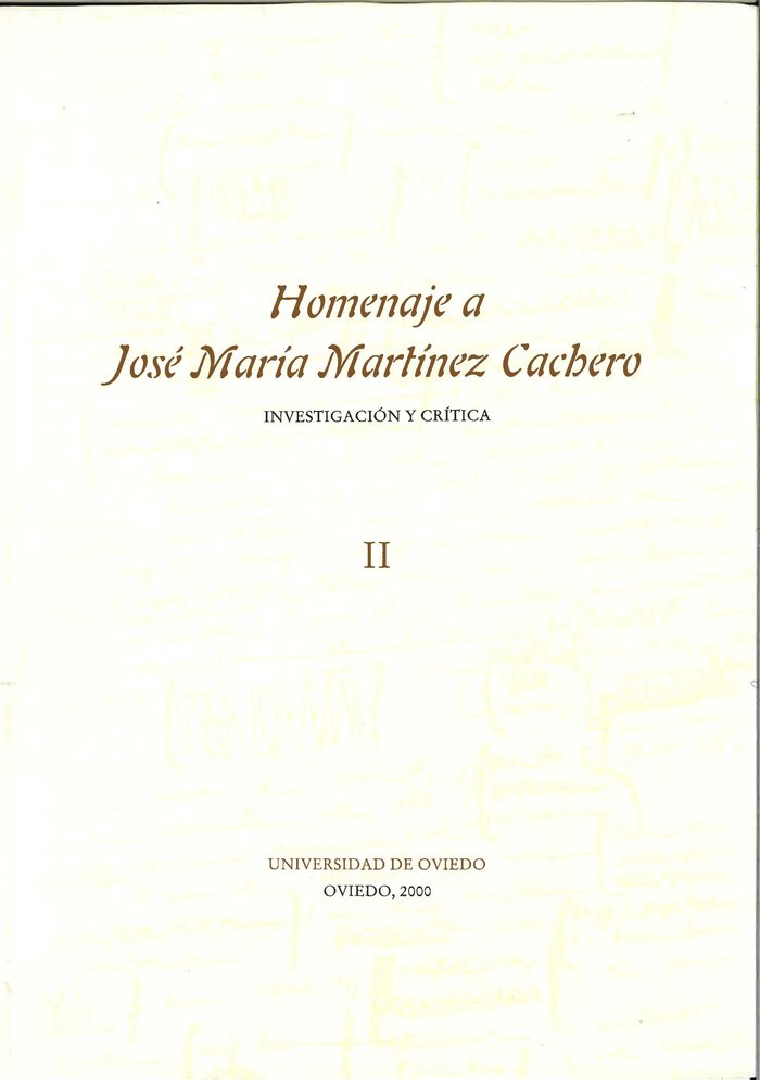 Homenaje a José María Martínez Cachero, de Varios autores | portada del libro