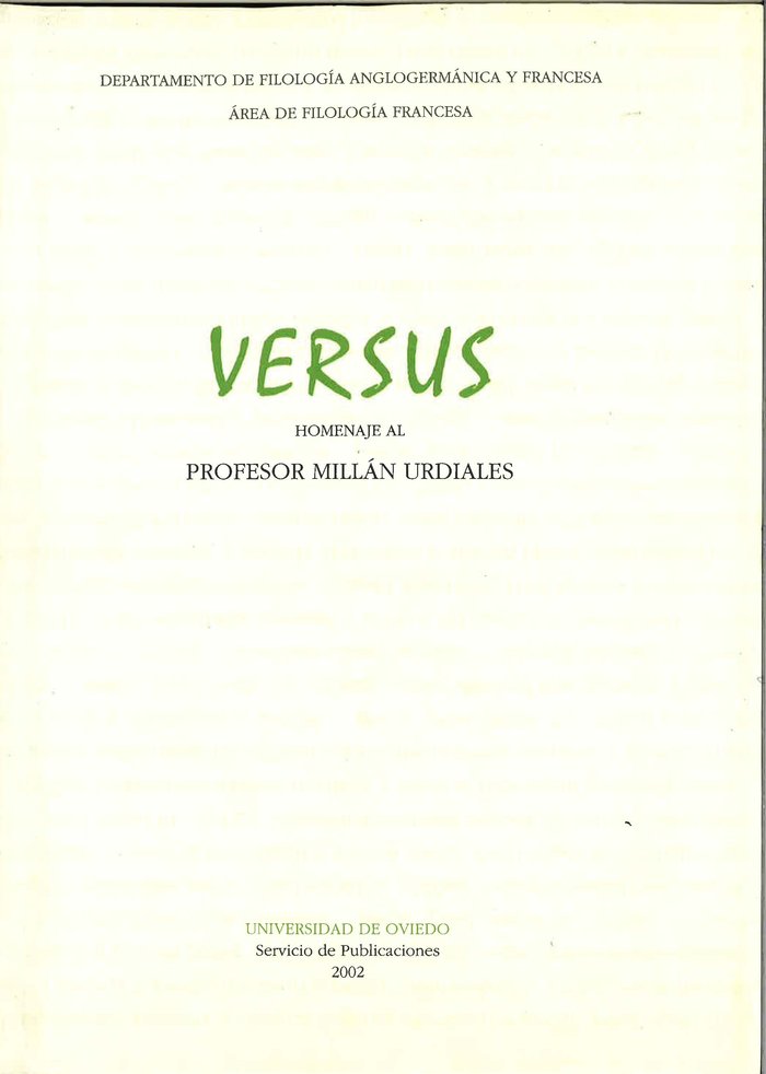 Versus, de Varios autores | portada del libro