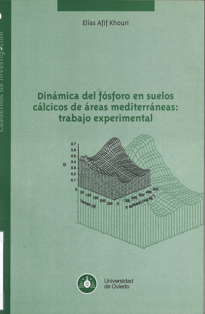 Dinámica del fósforo en suelos cálcicos de ááreas mediterráneas: traBCjo experimental, de Afif Khouri | portada del libro