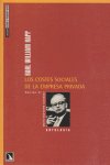 Los costes sociales de la empresa privada, de Edición de Federico Aguilera Klink, Karl William Kapp | portada del libro