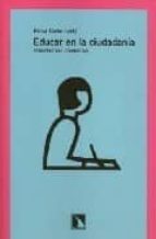 EDUCAR EN LA CIUDADANIA, de Rosa Cobo | portada del libro