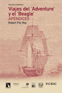 Viajes del 'Adventure' y el 'Beagle'. Apéndices, de Fitz Roy, Robert | portada del libro