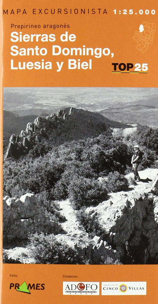SIERRAS DE SANTO DOMINGO, LUESIA Y BIEL : PREPIRINEO ARAGONES, de VV.AA. | portada del libro