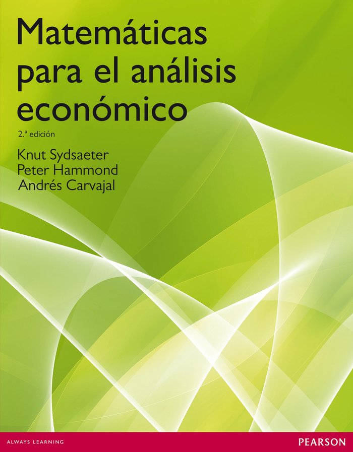 MATEMÁTICAS PARA EL ANÁLISIS ECONÓMICO, de Sydsaeter, Knut | portada del libro