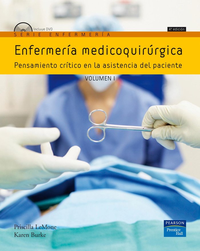ENFERMERÍA MEDICOQUIRÚRGICA VOLUMEN I, de Lemone, Piscrilla | portada del libro