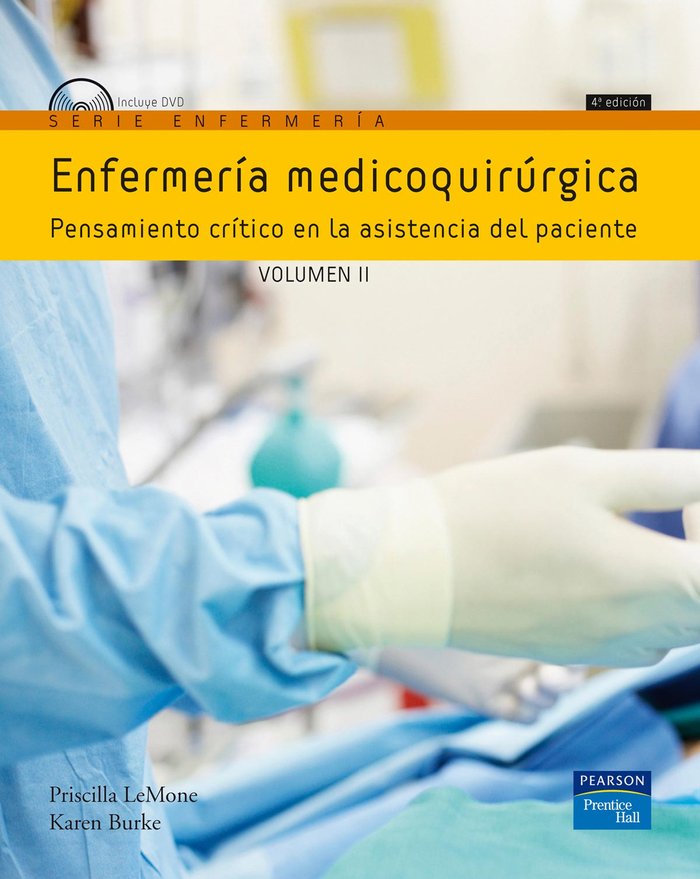 ENFERMERÍA MEDICOQUIRÚRGICA VOLUMEN II, de Lemone, Piscrilla | portada del libro
