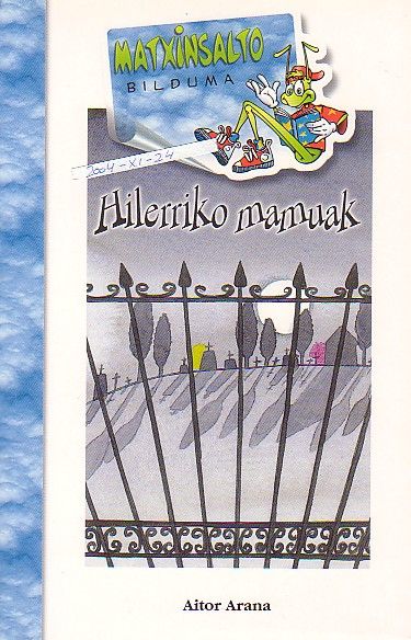 Hilerriko mamuak, de Aitor Arana | portada del libro