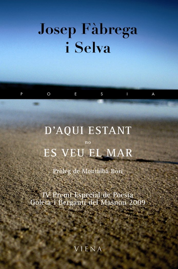 D'AQUI ESTANT NO ES VEU EL MAR, de FABREGA I SELVA | portada del libro
