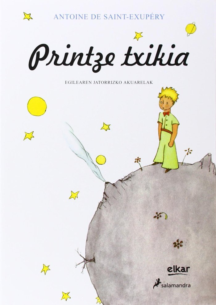 Printze Txikia (euskera), de de Saint-Exupéry | portada del libro