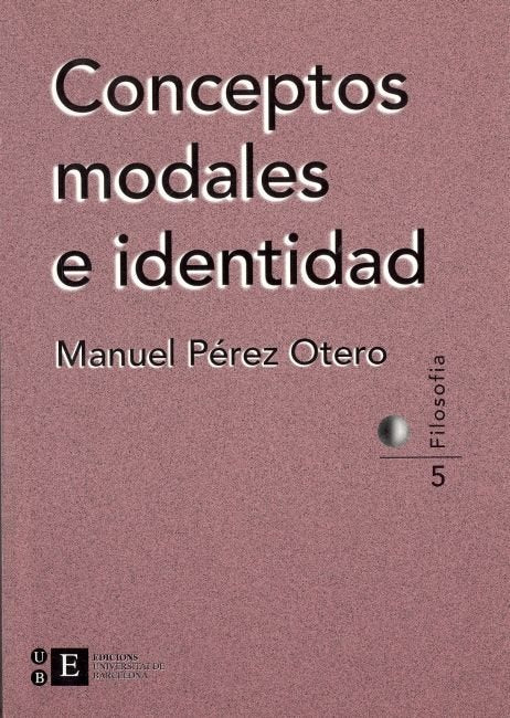 Conceptos modales e identidad, de Pérez Otero | portada del libro