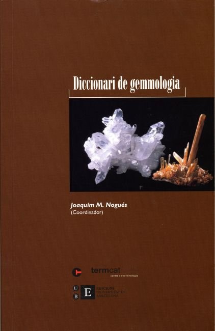Diccionari de gemmologia, de Nogués Carulla | portada del libro