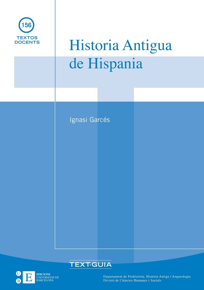 Historia Antigua de Hispania, de Garcés Estalló | portada del libro
