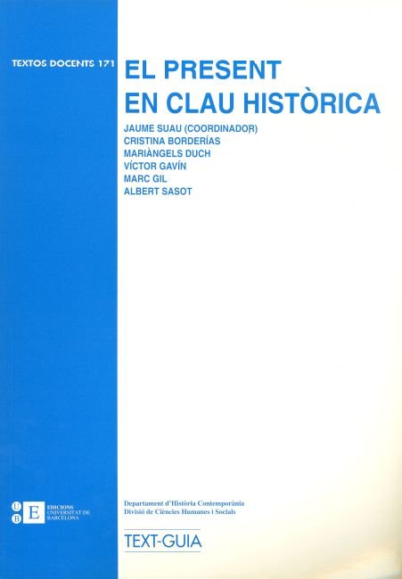 El present en clau històrica, de Suau Puig | portada del libro