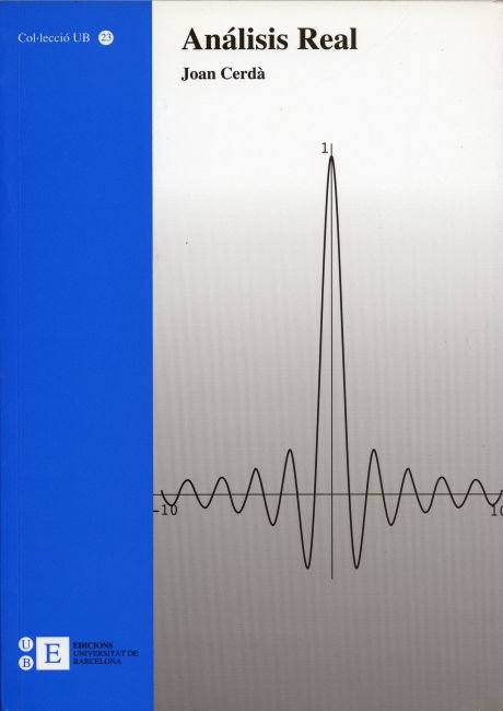 Análisis Real, de Cerdà Martín | portada del libro