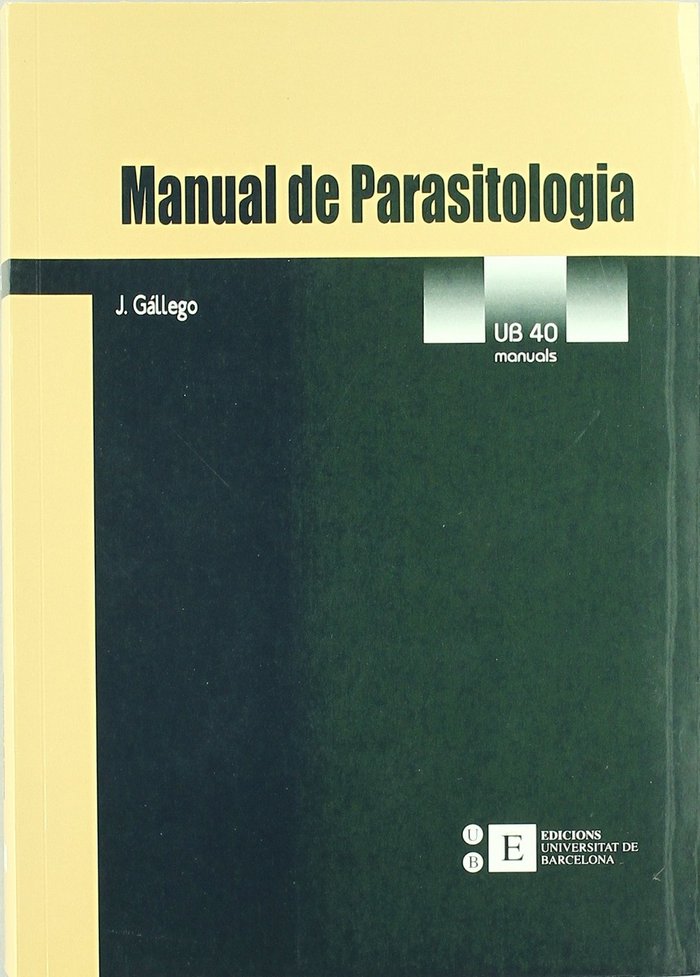 Manual de parasitologia (Català), de Gállego Berenguer | portada del libro