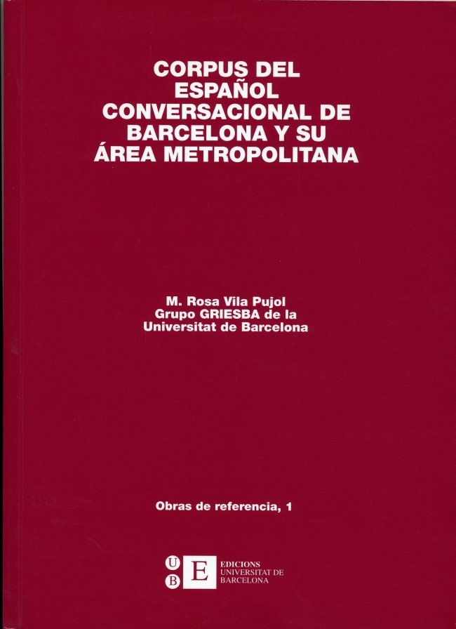 Corpus del español conversacional de Barcelona y su área metropolitana, de Vila Pujol | portada del libro