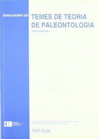 Temes de teoria de paleontologia, de Martinell i Callicó | portada del libro