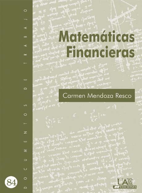 Matemática Financiera, de Mendoza | portada del libro