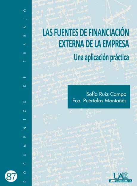 Las fuentes de financiación externa en la empresa, de Ruiz Campo | portada del libro