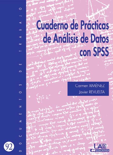 Cuaderno de practicas de análisis de datos con SPSS, de Ximénez | portada del libro