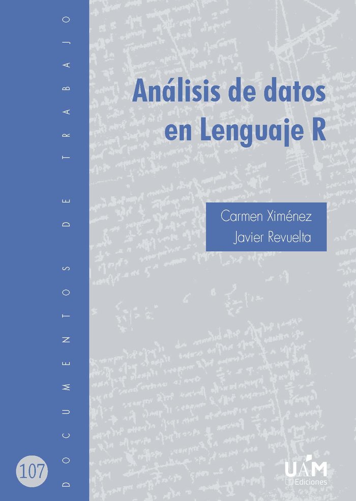 ANALISIS DE DATOS EN LENGUAJE R, de XIMENEZ | portada del libro
