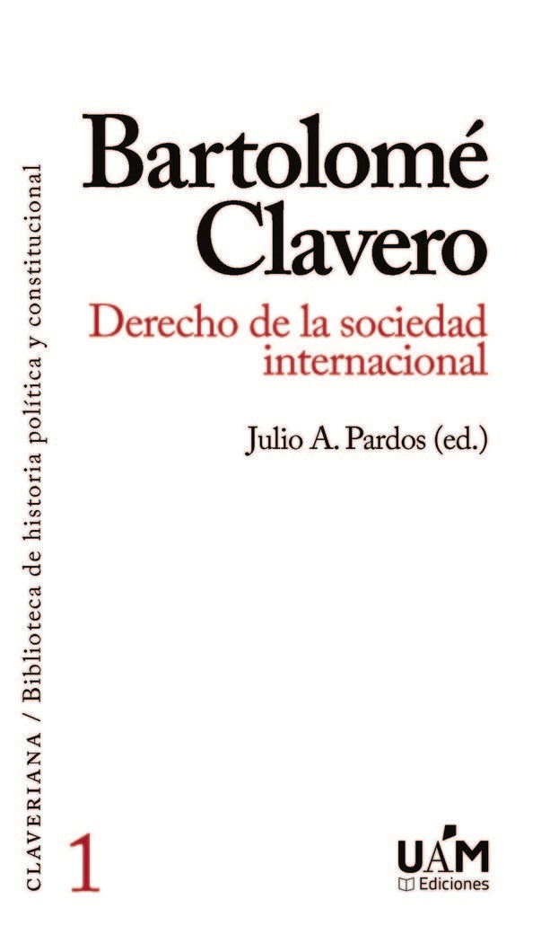 Derecho de la sociedad internacional, de CLAVERO, BARTOLOME | portada del libro