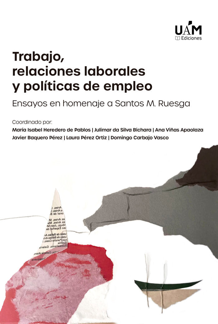 TRABAJO RELACIONES LABORALES Y POLITICAS DE EMPLEO, de CARBAJO VASCO, DOMINGO | portada del libro