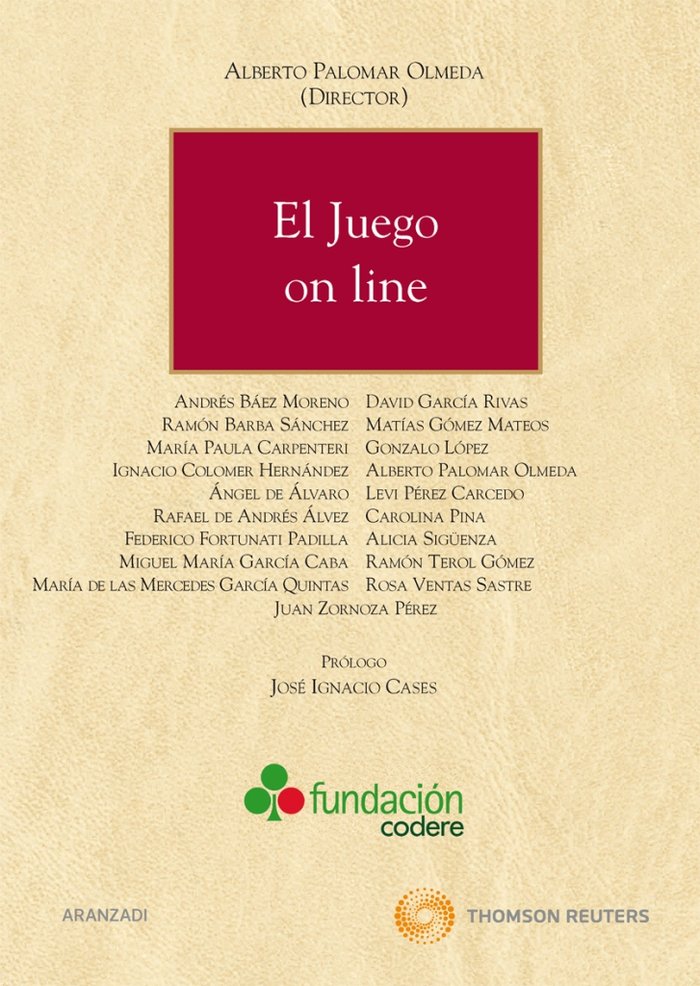 El juego on line, de Palomar Olmeda, Alberto | portada del libro