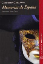 MEMORIAS DE ESPAÑA, de Giacomo Casanova | portada del libro
