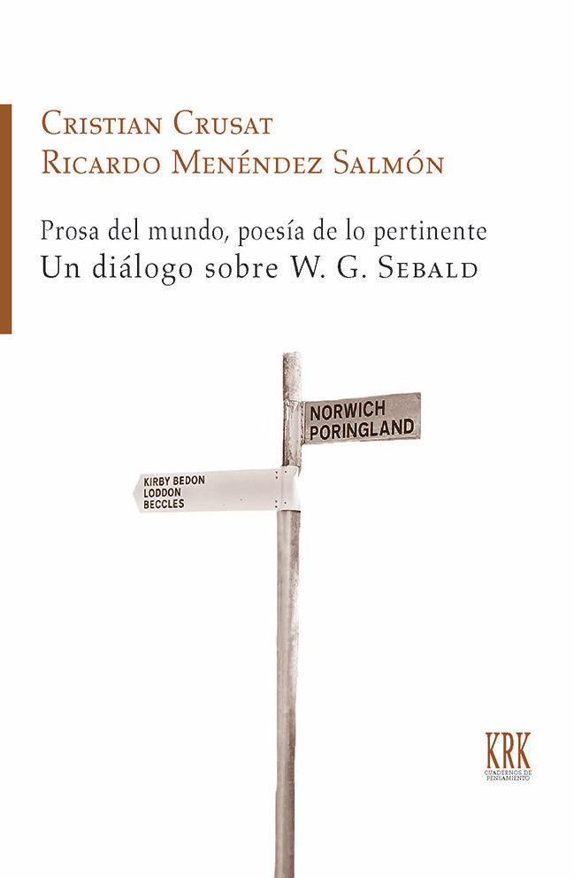 PROSA DEL MUNDO, POESIA DE LO PERTINENTE, de CRUSAT | portada del libro