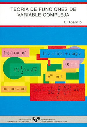 Teoría de funciones de variable compleja, de Aparicio Bernardo, Emiliano | portada del libro