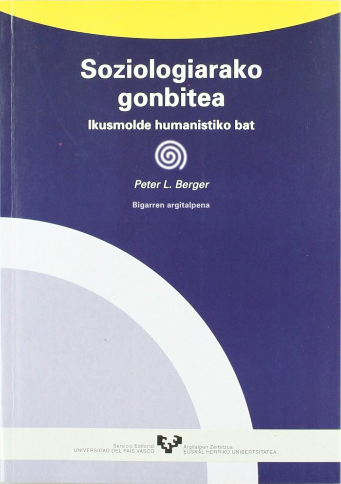 SOZIOLOGIARAKO GONBITEA, de BERGER | portada del libro
