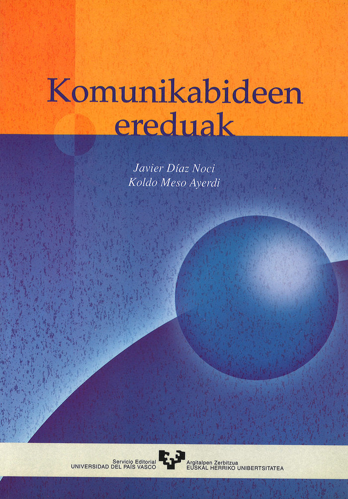 Komunikabideen ereduak, de Díaz Noci, Javier | portada del libro