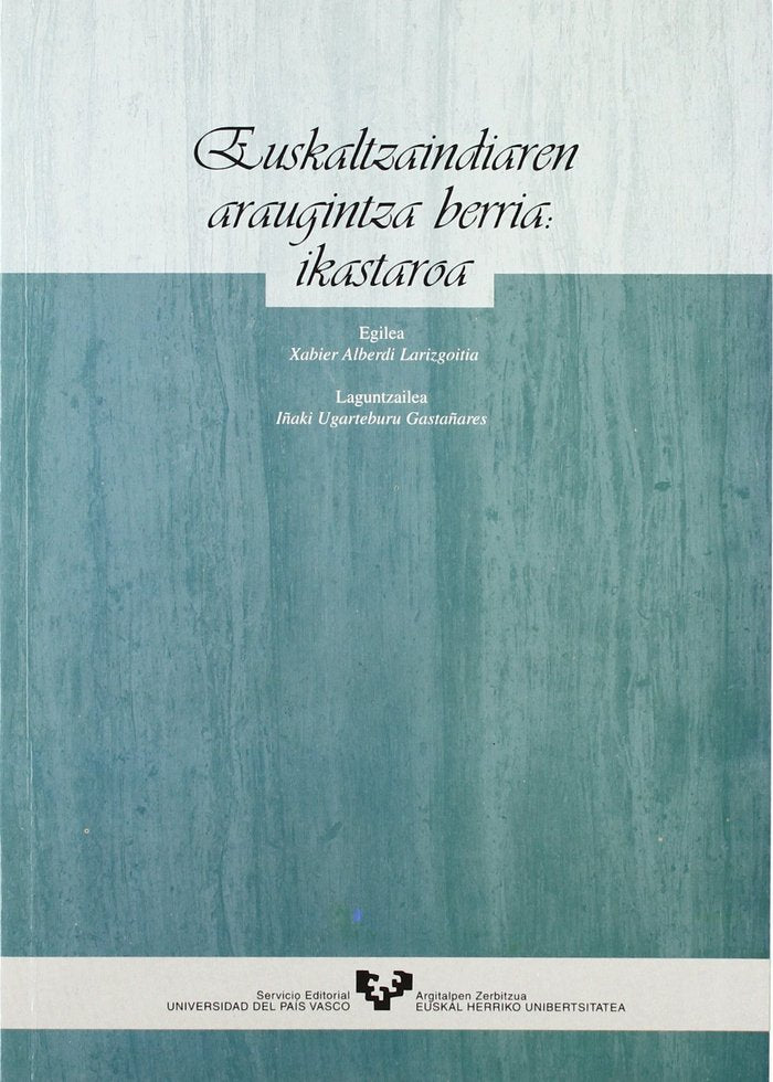 Euskaltzaindiaren araugintza berria: ikastaroa, de Alberdi Larizgoitia, Xabier | portada del libro