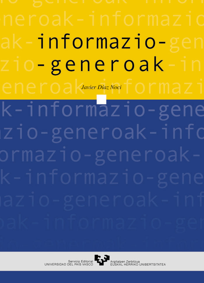 Informazio-generoak, de Díaz Noci, Javier | portada del libro