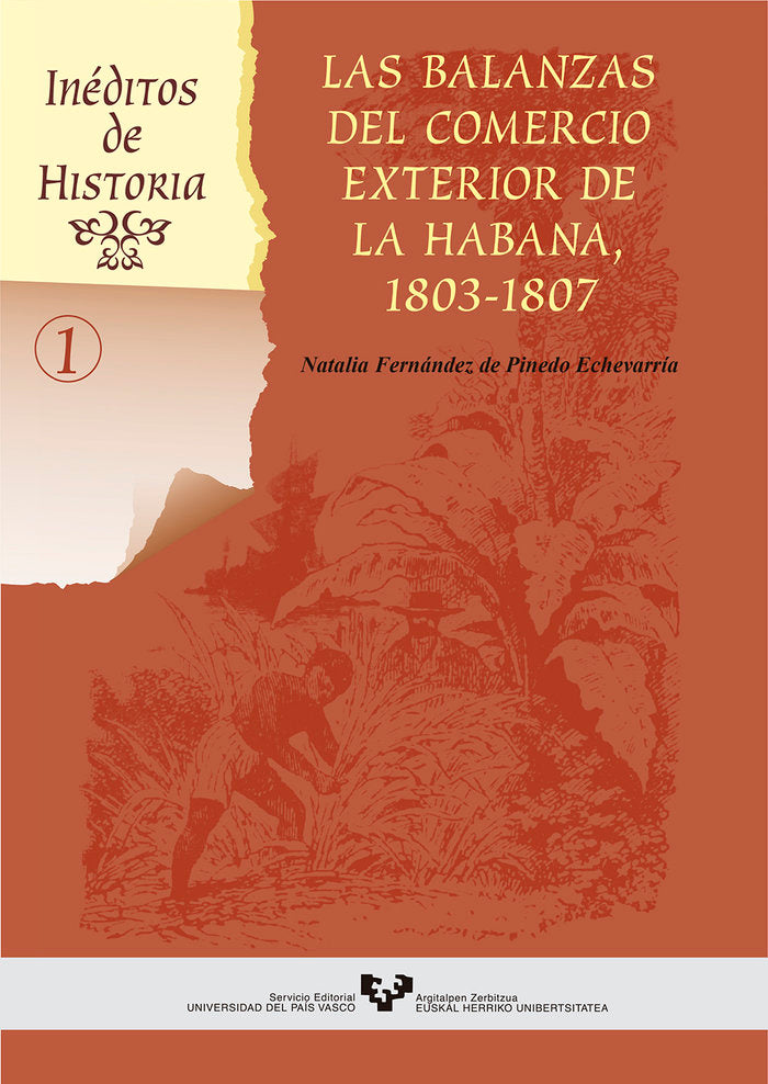 Las balanzas del comercio exterior de La Habana, 1803-1807, de Fernández de Pinedo Echevarría, Nadia | portada del libro