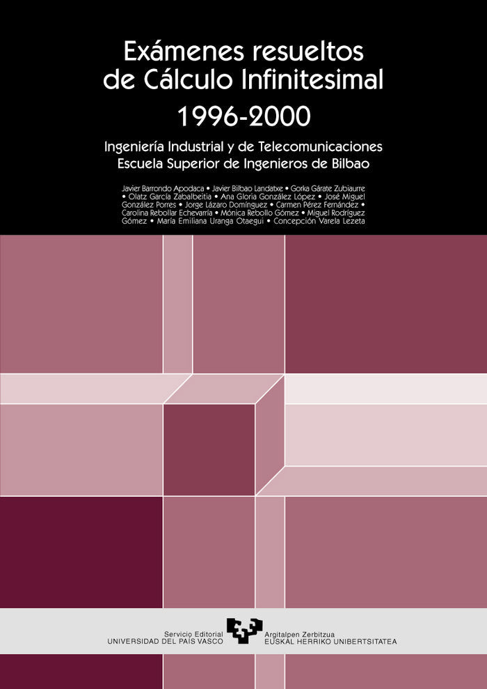 Exámenes resueltos de cálculo infinitesimal 1996-2000. Ingeniería Industrial y de Telecomunicaciones, de Varios autores | por