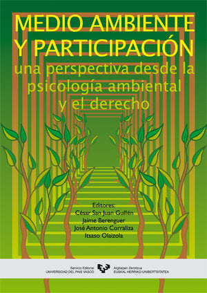 MEDIO AMBIENTE Y PARTICIPACION | portada del libro
