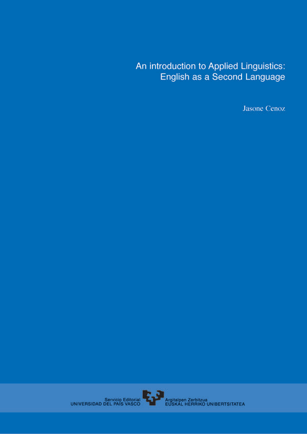 An introduction to applied linguistics: English as a second language, de Cenoz Iragui, Jasone | portada del libro
