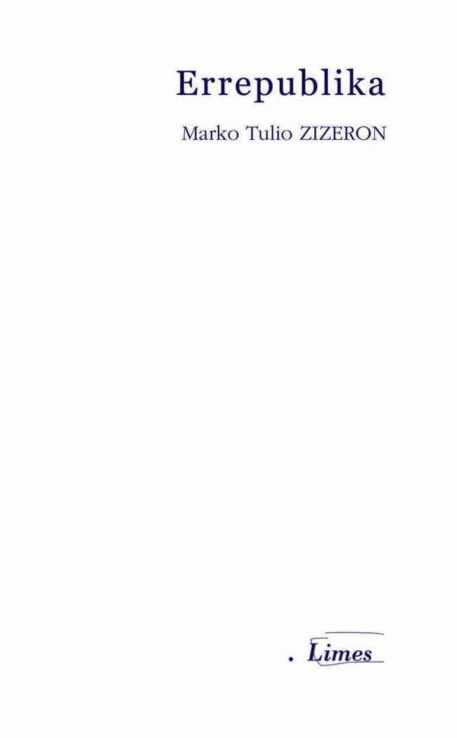 Errepublika, de Zizeron, Marko Tulio | portada del libro