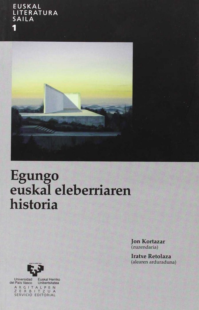 Egungo euskal eleberriaren historia, de KORTAZAR URIARTE, JON | portada del libro
