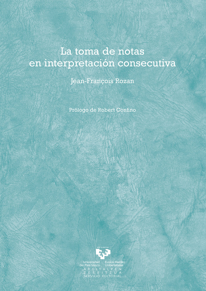 La toma de notas en interpretación consecutiva, de Rozan | portada del libro